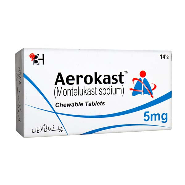 Aerokast 5mg Tablets 14s